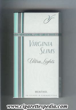 Virginia Slims (name by two lines) (Ultra Lights Menthol) L-20-H - USA