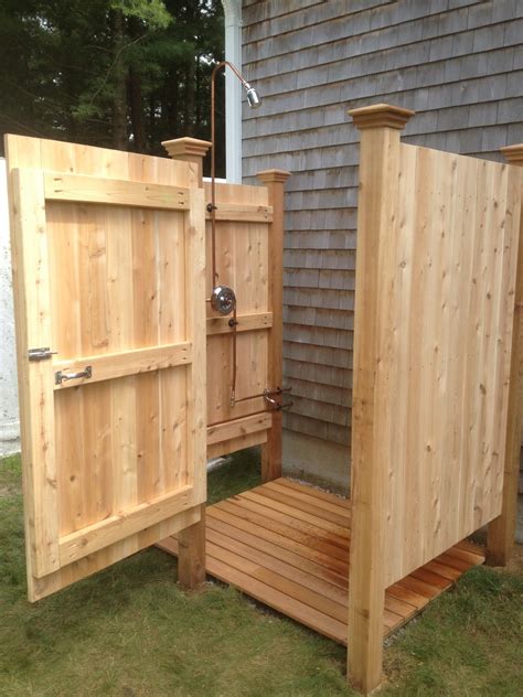 Outdoor Shower Build Hawk Haven