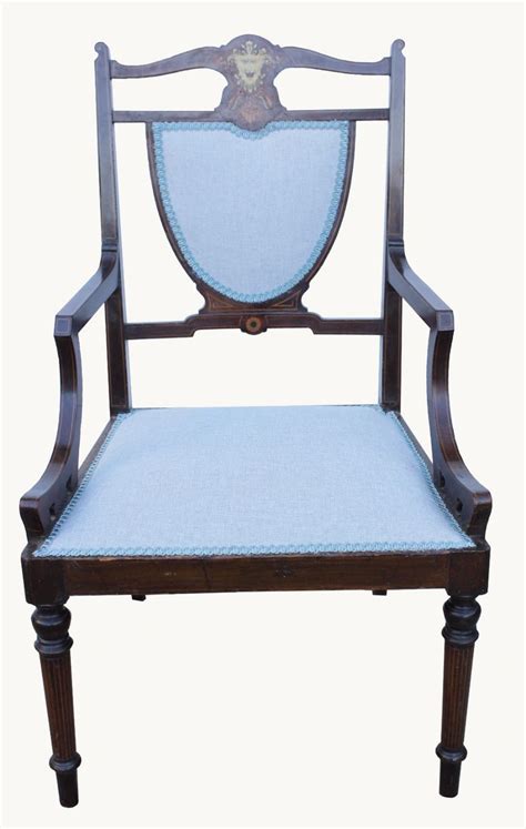 Antique armchairs, parlor, victorian, pair, two (2) john jelliff style chairs! A Superb Quality Inlaid Victorian Armchair | 433389 ...