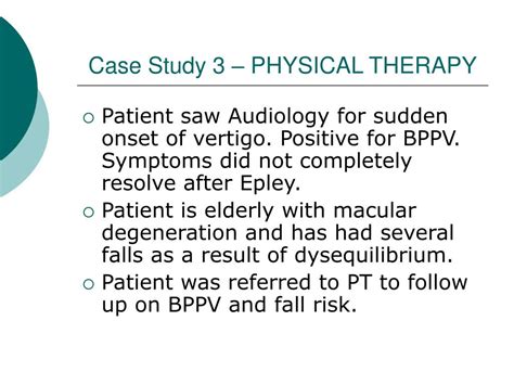 Ppt Assessment And Treatment Of The Dizzybalance Patient With Bppv