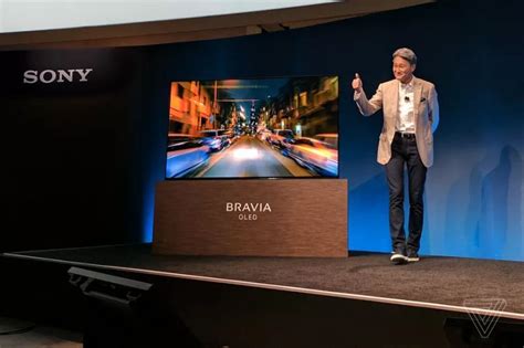 Ces 2017 Sonys All New Bravia 4k Hdr Oled Tv Has Speakers Beneath Screen