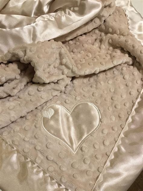 Gender Neutral Baby Blanket Minky Front Backed And Edged With