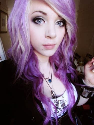 Purple hair and perfect grades. 9 Best Emo Makeup Looks | Styles At Life