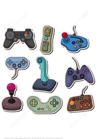 The minions are the most charming characters from the despicable me series. Video Game Joysticks and Controllers Printable Stickers ...