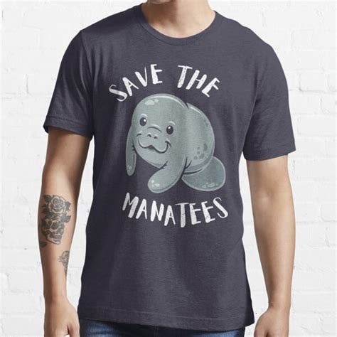 Save The Manatees Manatee Conservation T Shirt For Sale By Bangtees