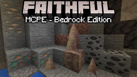 Faithful Texture Pack For Minecraft Bedrock Edition And Mcpe Youtube