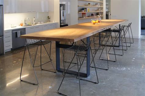 Contact us for more information on slab tables. American Elm Live Edge Communal Table | Northwood Design ...