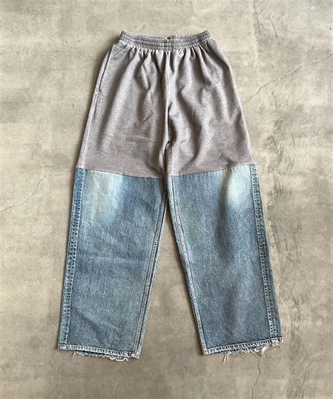 Patchwork Sweatpants Jeans Urkoolwear