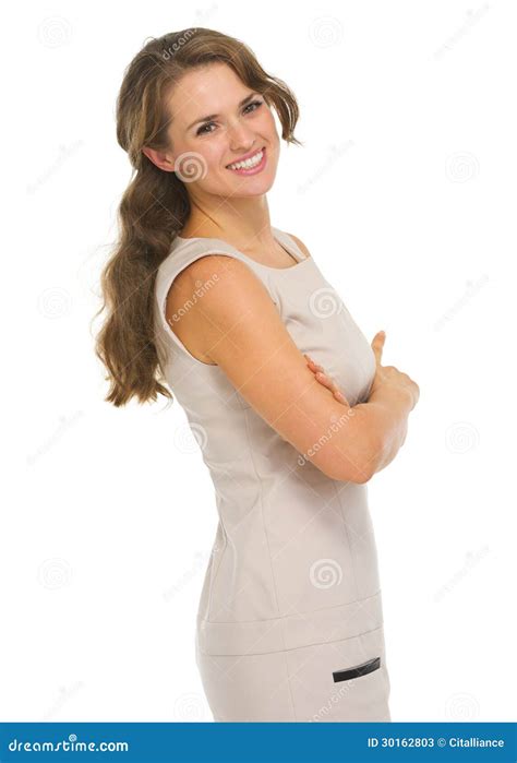 Portrait Of Happy Young Woman Stock Image Image Of Happy Caucasian