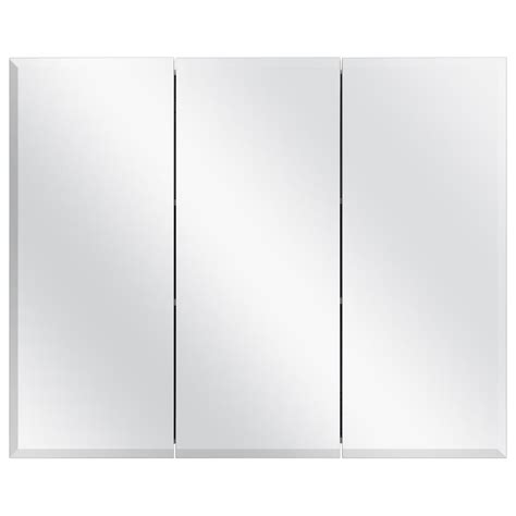Glacier Bay 36 38 In W X 30 In H Frameless Surface Mount Tri View