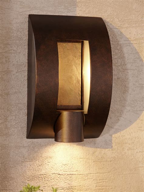 Franklin Iron Works Modern Outdoor Wall Light Inch Exterior Bronze