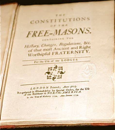 The Magpie Mason ‘andersons Constitutions