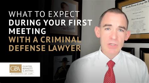 What To Expect During Your First Meeting With A Criminal Defense Lawyer Youtube