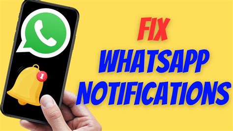 How To Fix Whatsapp Notifications Not Working Youtube