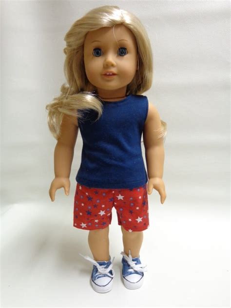 18 inch american girl doll clothes tank top and bermuda