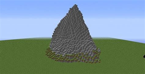 Completely Handmade Terraformed Mountain Minecraft Project