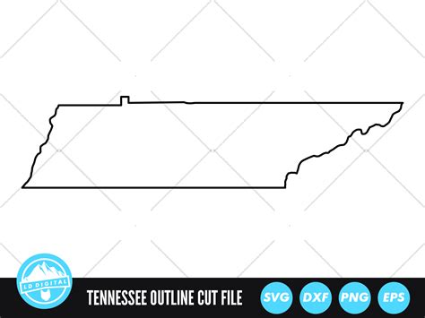 Tennessee Outline Svg Usa States Svg Graphic By Lddigital · Creative