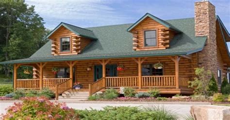 Classic Log Home Design With Floor Plan Log Homes Lifestyle