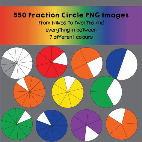 550 Fraction Circle Png Images For On Teacha