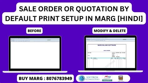 How To Sale Order And Quotation Print Setup In Marg Erp Software Step By