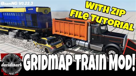 Beamng Drive Gridmap Train Mod With Zip File Tutorial Youtube