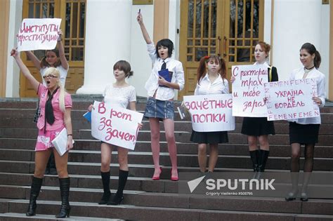 Femen Movement Activists Stage Protest In Kiev Sputnik Mediabank