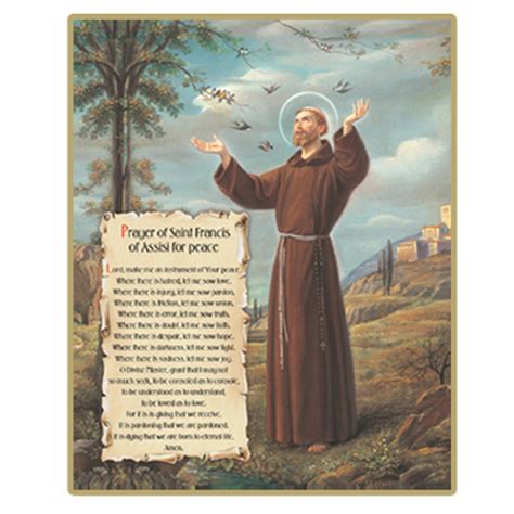 St Francis Prayer Carded 8x10 San Francis