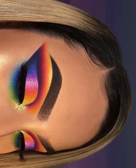 Pin By Candaceniicole On Makeup Looks Rainbow Makeup Colorful Eye