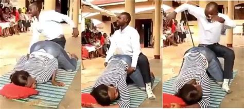 Pastor Uses Woman For Practical As He Teaches Sex Education To Church
