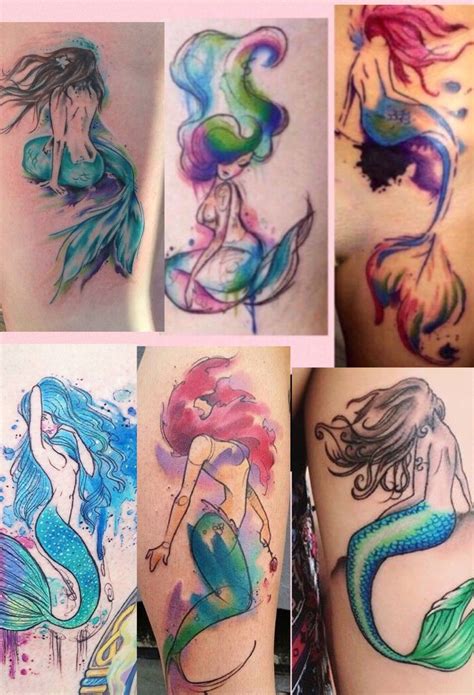 26 watercolor mermaid tattoo raymundodona