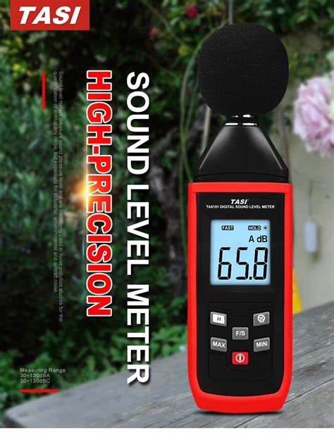 Tasi Ta8151 Digital Sound Level Meter 30~130db Decibel Meter Logger