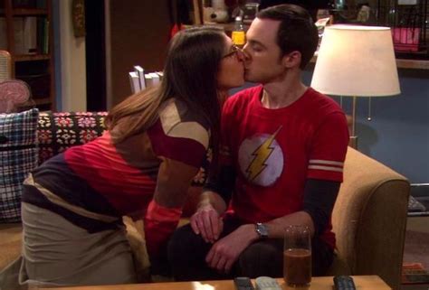 The Big Bang Theory S Sheldon And Amy Finally Share Their First Kiss