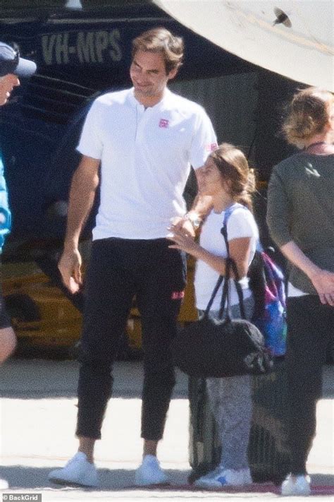 Roger Federer Arrives In Melbourne On A Private Jet With Wife Mirka