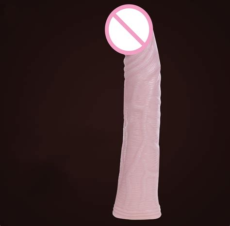 Baile Realistic Penis Sleeves With Cm Hard Glans Stretchable Penis Enlargement And Extension