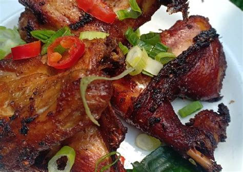 • 1 ekor (700 g) ayam. Resep Ayam & tempe bacem daun jeruk(finishing di bakar ...