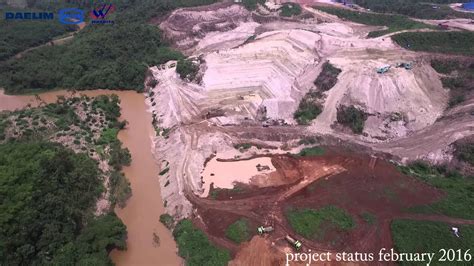 Daelim Wika Waskita Proyek Waduk Karian Karian Dam Project Monthly Progres February 2016 Youtube