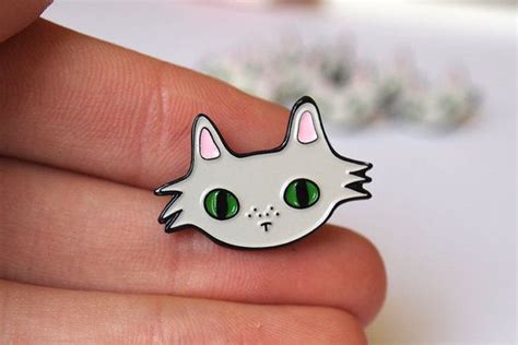 Enamel Cat Lapel Pin Enamel Pin Lapel Pin I Like Cats Etsy Uk Pin