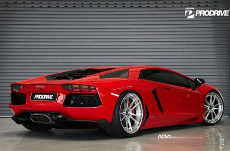 Red Lamborghini Aventador Lp700 4 Adv52 Track Spec Cs Concave Wheels
