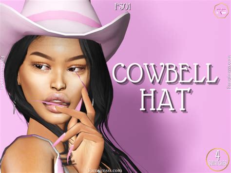 Cowbell Hat Fs01 Famsimsss On Patreon Cowgirl Hats Cowgirl Outfits