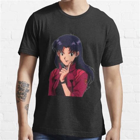 Misato Katsuragi Evangelion Cool Anime Peeker T Shirt For Sale By