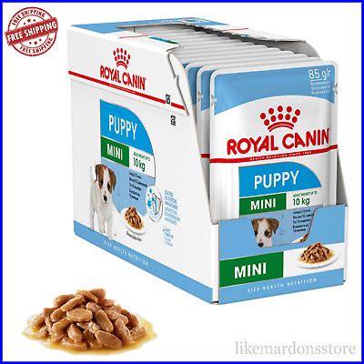 Royal canin breed health nutrition chihuahua wet dog food. 24 x ROYAL CANIN Mini Puppy Wet Dog Food in Gravy - 10 ...