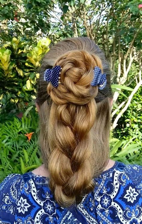 Braids And Hairstyles For Super Long Hair Half Updo For Floor Length