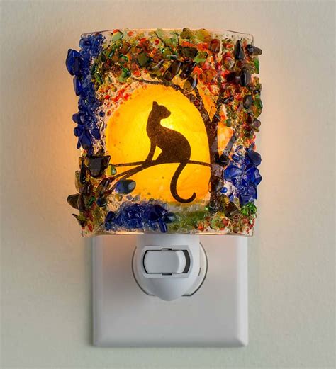 Recycled Glass Owl Night Light Glass Designs