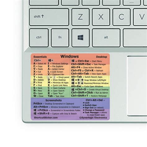 Microsoft Windows 11 And 10 Keyboard Shortcuts Sticker Teachucomp Inc