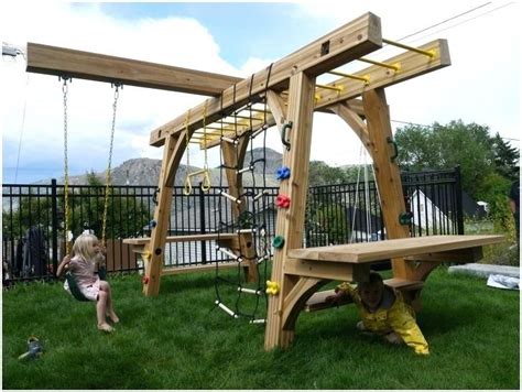 Backyard Climbing Structures Beautiful Play Structure For Kids Made Out