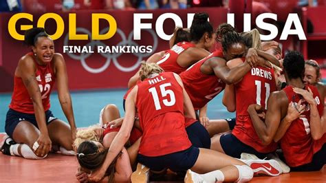 it s gold for usa tokyo 2020 olympics women s volleyball final rankings tokyo olympics 2020