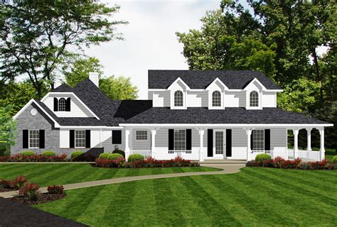 Timeless farmhouse homes express a relaxed living style. Farmhouse with Classy Master Suite - 3484VL | Architectural Designs - House Plans