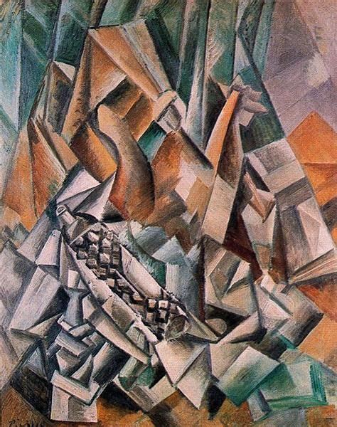 Still Life With Bottle Of Anis Del Mono 1909 By Pablo Picasso Cubist