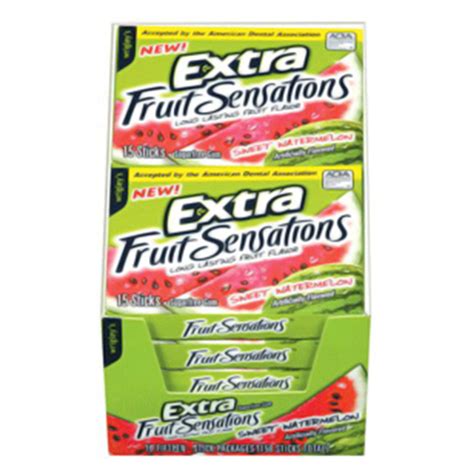 Wrigleys Extra Fruit Sensation Sugarfree Gum Sweet Watermelon 15