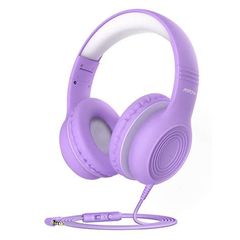 Mpow Ch6 Kids Headphones For Baby To Teen Purple